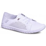 Lee Cooper Dámské kožené polobotky LCW26154253 bílá bílá – Hledejceny.cz
