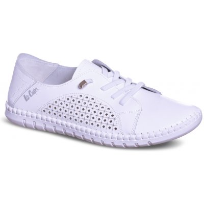 Lee Cooper Dámské kožené polobotky LCW26154253 bílá bílá – Hledejceny.cz
