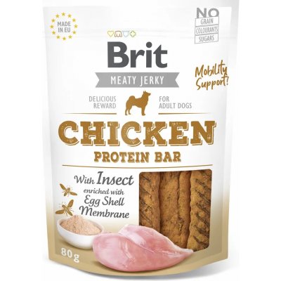 Brit Jerky Chicken with Insect Protein Bar 12 x 80 g – Hledejceny.cz