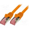 síťový kabel Logilink CQ2028S Patch, S/FTP, 6, licna, Cu, LSZH, 0,5m, oranžový