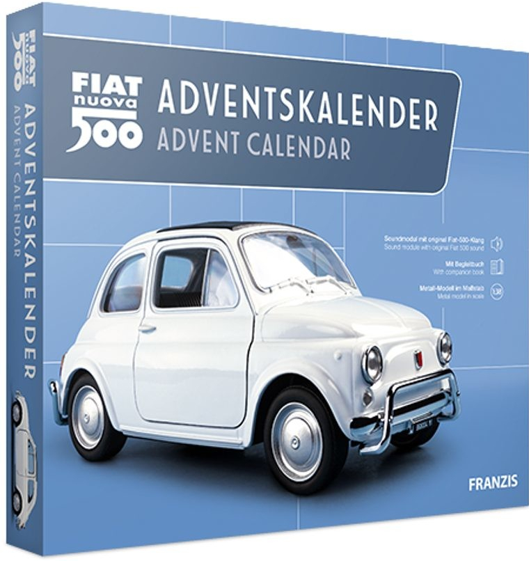 Franzis Franzis Verlag GmbH adventní kalendář Fiat 500 se zvukem 1:38