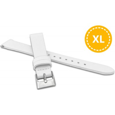 Minet XXL Prodloužený bílý z luxusní kůže Top Grain XXL MSSXW18 – Zboží Dáma