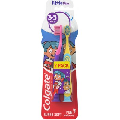 Colgate Zubní kartáček pro děti 3-5 let Super Soft 2 ks – Hledejceny.cz