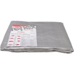 M.A.T. Group Krycí plachta s kovovými oky stříbrná 3 x 5 m – Hledejceny.cz