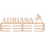 ČistéDřevo Dřevěný věšák na medaile tenis Zvolte Žena – Zboží Dáma