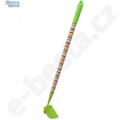 Teddies motyka oboustranná žlutá s násadou kov/dřevo 80 cm – Sleviste.cz