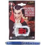 Bílé zuby drákula s krvavými kapslemi – Zbozi.Blesk.cz