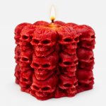 Svíčkománie3D Hřbitov lebek 160 g červená – Sleviste.cz
