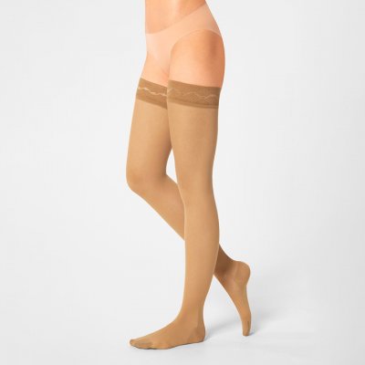 Maxis Relax Premium stehenní punčochy s krajkou medium nude – Zboží Dáma