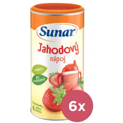 SUNAR Nápoj rozpustný jahodový 6 x 200 g – Zboží Mobilmania