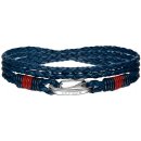 Náramek Tommy Hilfiger kožený 2700536 Modrý