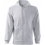 Malfini Trendy zipper 410 světle šedý melír – Zboží Mobilmania