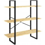 HangarStore.cz Knihovna se 3 policemi 100x30x105 cm masivní borovice, 806552 – Zboží Dáma
