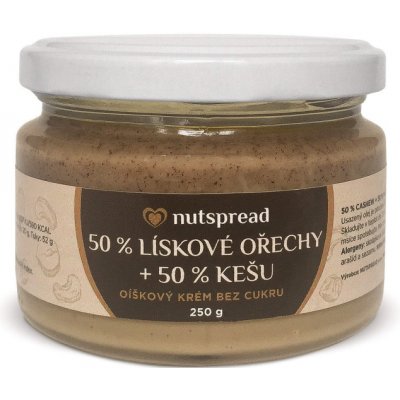 Nutspread dvoubarevné oříškové Máslo lískový oříšek kešu 1 kg – Zboží Mobilmania