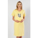 Vienetta dámská noční košile mateřská My love žlutá – Zboží Mobilmania