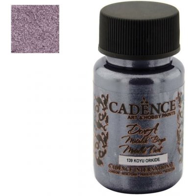 Akrylová barva Cadence DORA metalic 50 ml tmavá orchidej – Zboží Dáma