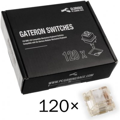 Glorious Gateron Clear Switches 120 ks – Zboží Živě