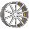 Alu kolo, lité kolo Corspeed Deville 10,5x20 5x112 ET15 silver brushed surface trim yellow