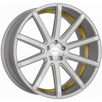 Corspeed Deville 10,5x22 5x112 ET30 silver brushed surface trim yellow | Zboží Auto