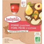 Babybio kapsička Jablko hruška broskev 4 x 90 g – Sleviste.cz