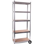 Aga 2x MR4601 174 x 75 x 30 cm 5 polic stříbrný – Zboží Dáma