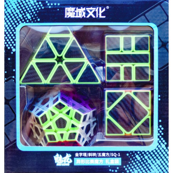 MoYu Cube Sada 4 kusů MF9318 Rubikova kostka Pyramida 3x3x3 dvanáctistěn  Megaminx Skewb a špičatý střed SQ1 Carbon od 799 Kč - Heureka.cz