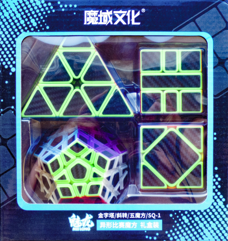 MoYu Cube Sada 4 kusů MF9318 Rubikova kostka Pyramida 3x3x3 dvanáctistěn  Megaminx Skewb a špičatý střed SQ1 Carbon od 799 Kč - Heureka.cz