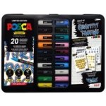 Posca sada popisovačů PC-1M/PC-3M/PC-5M Graffitti mix barev 20 ks – Zboží Živě