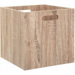 5five Simply Smart Úložný box dřevěný černý 31 x 31 cm – Zboží Dáma