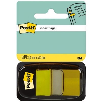3M POSTIT Štítek, plastový, 50 kusů, 25 × 43 mm, 3M POST-IT, žlutý 7100102671 – Hledejceny.cz