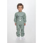 JOYCE Chlapecké bavlněné pyžamo STAY WILD Zelená šedá hnědá – Zboží Dáma