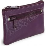 Klíčenka Kožená dvouzipová Arwel 619 0370 ve fialové barvě – Zboží Dáma