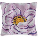 Kreativní sada povlak na polštář k vyšívání fialovorůžová květ – Hledejceny.cz