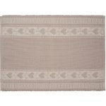 SCANquilt prostírání RIB bordura srdíčka béžovobílá prostírání 30x45cm – Zboží Dáma