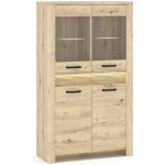 Mebelbos MSBP-111-WIT_NIS_2D2W-139-01 Moris prosklená s LED osvětlením – Hledejceny.cz