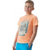 Dětské tričko 4F JUNIOR-TSHIRT-4FJWSS24TTSHM1137-70N Oranžová