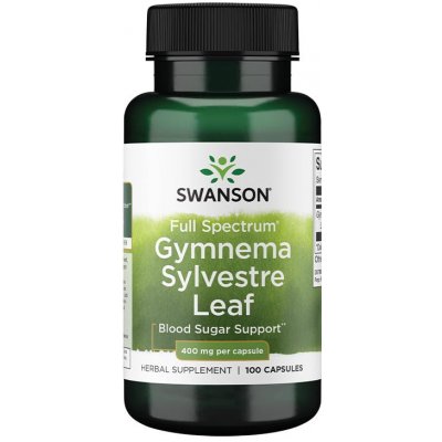 Swanson Gymnema Sylvestre 400 mg 100 kapslí