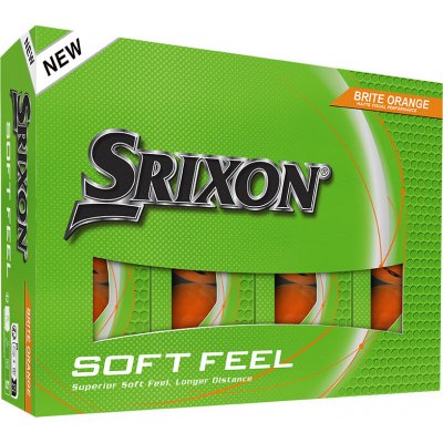 Srixon Soft Feel Brite oranžové 12 ks 2023 – Sleviste.cz
