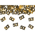 Konfety Metalické narozeninové 50 ZLATÉ 15g – Zboží Mobilmania