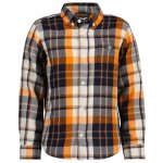 Gant košile Checked Relaxed Ls Shirt hnědá – Zboží Dáma