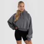 Exalted dámská oversized mikina Comfy-Nest šedá – Zboží Dáma