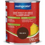 Swingcolor Profi Barevný email na dřevo 0,75 l lesklý sépiově hnědý – Sleviste.cz