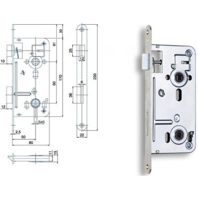 Hobes WC 90/80 mm P/L – Sleviste.cz