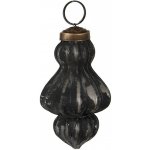 Clayre & Eef Granitová antik skleněná vánoční ozdoba stromek Noirre Ø 5*8 cm – Hledejceny.cz