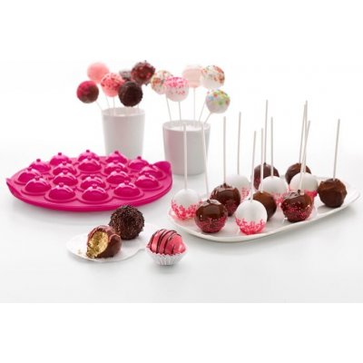 Lékué Růžová silikonová forma na cake pops Pops 26,5 cm – Zboží Mobilmania