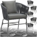 tectake 405833 sada židlí valeiras 60x61x77cm sada 6 kusů – Hledejceny.cz