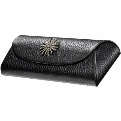 Černé luxusní kožené pouzdro na brýle s hvězdou – Zbozi.Blesk.cz