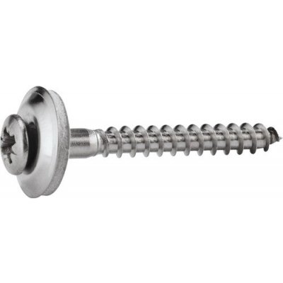 Klempířský nerezový vrut s nerezovou podložkou 40 x 4,5 mm – Hledejceny.cz