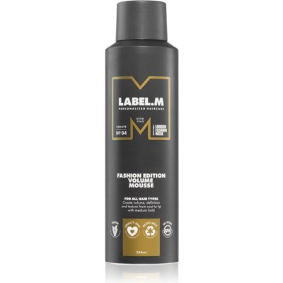 Label m Fashion Edition luxusní objemová pěna pro všechny typy vlasů 200 ml – Zbozi.Blesk.cz