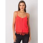 Tank červený S KNOFLÍKY A tílko s krajkou AI TP 6015 12P Red – Zboží Dáma